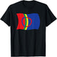 Wavy Flag of the Sami People Lapland Sapmi Norway Shirt T-Shirt - T-Shirt | Black