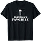 Siblings By Design Company Funny Grandmas Favorite Grandchild Grandson Granddaughter -Adults, -Kids Black Short Sleeve T-Shirt - T-Shirt | Black