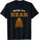 Pretend I'm A Bear, Funny Halloween Party Costume T-Shirt - T-Shirt | Black