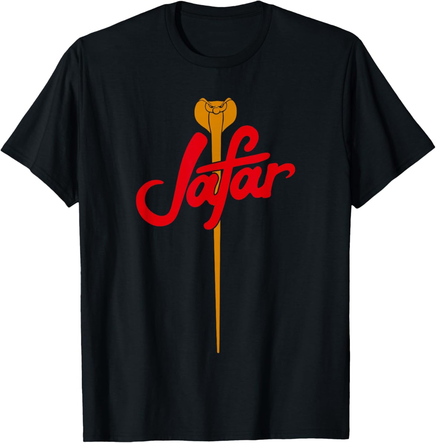 Disney Aladdin Vintage Eighties Jafar Villain Staff Logo T-Shirt - T-Shirt | Black