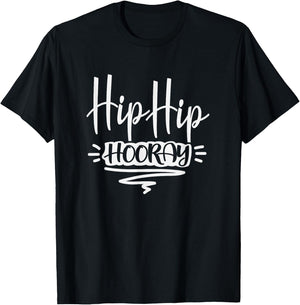 Funny Recovery Get Well Soon Gifts Men Women Kids Hip Hip Hooray After Replacement Surgery Recover Gag Gift T-Shirt - T-Shirt | Black