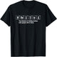 Wrestling Definition - Funny Wrestler Periodic Elements T-Shirt - T-Shirt | Black