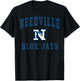 Needville High School Blue Jays C1 T-Shirt - T-Shirt | Black