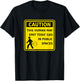 Caution This Human May Emit Toxic Gas Fart Funny Gag T-Shirt - T-Shirt | Black