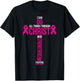 Christian Cross Pink Ribbon Inspirational Breast Cancer Gift T-Shirt - T-Shirt | Black
