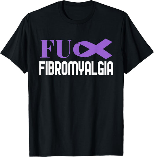 Chronic Illness Support Fibromyalgia Awareness Design T-Shirt - T-Shirt | Black