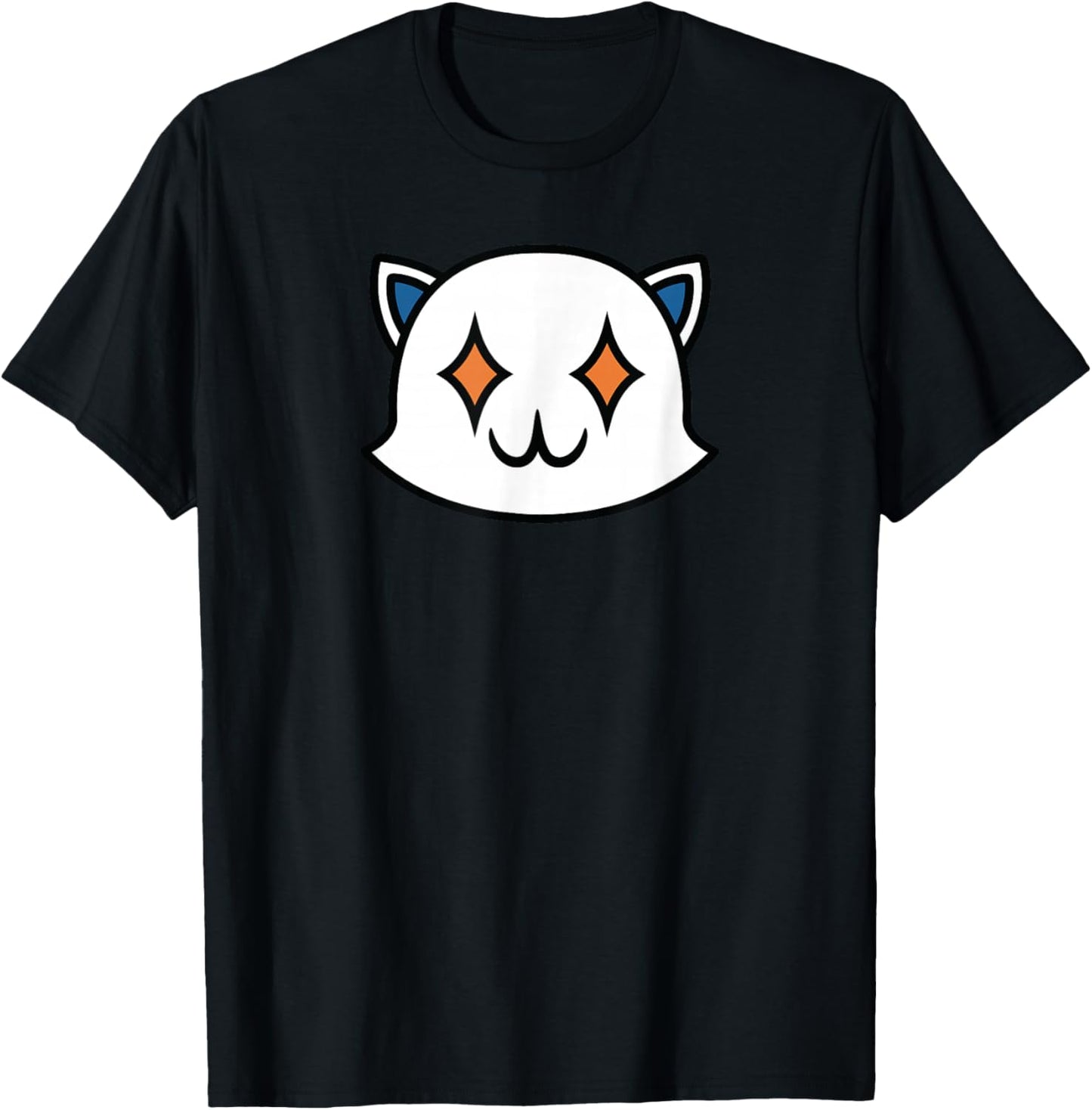 Fortnite Ghost Meowscles Cute Center Icon T-Shirt - T-Shirt | Black