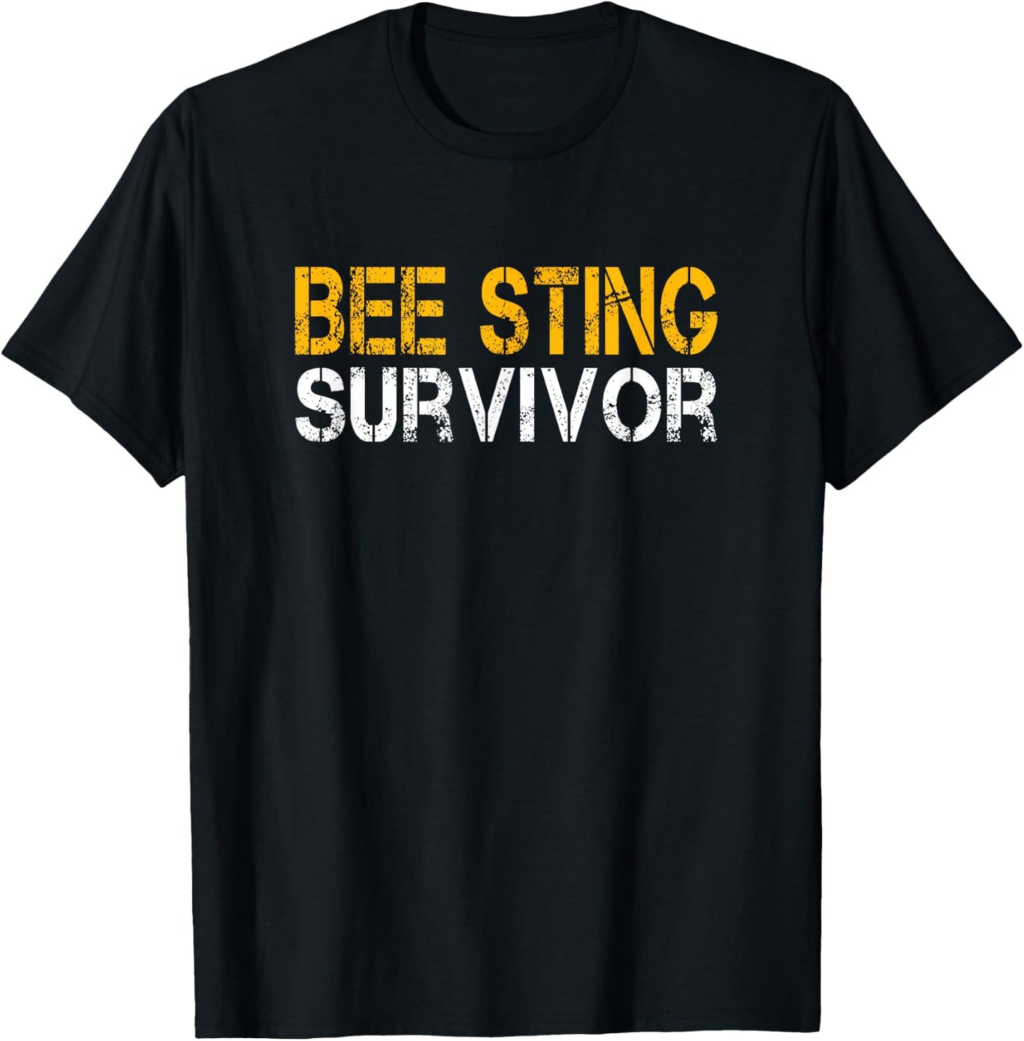 Funny Bee Sting Survivor Kids Bee Keeper Get Well T-Shirt - T-Shirt | Black