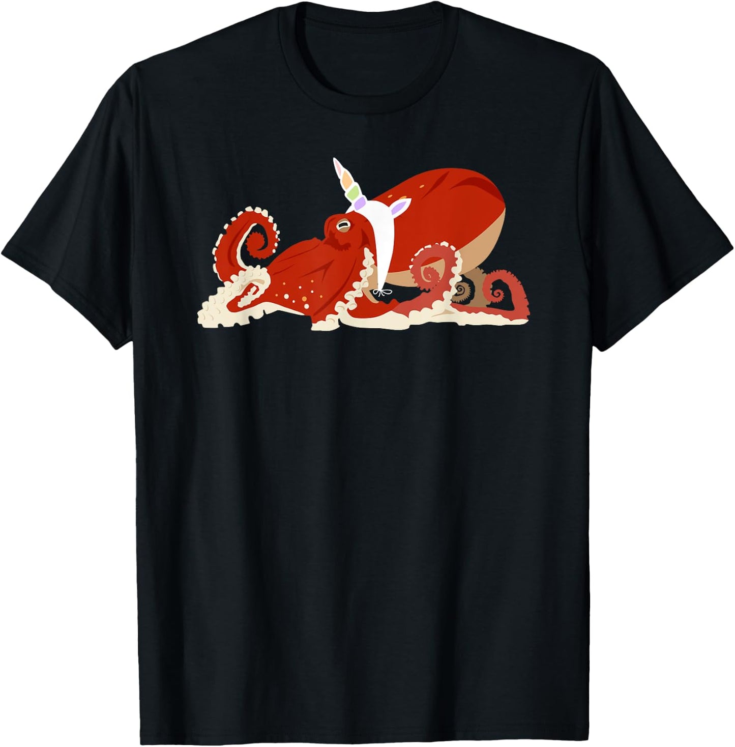 The Original Octocorn Shirt Unicorn Octopus Mash Up Animal G T-Shirt - T-Shirt | Black