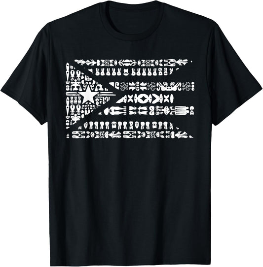 Taino Indian Puerto Rico Pride Boricua Puerto Rican T-Shirt - T-Shirt | Black