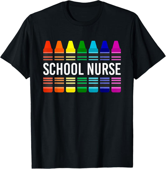 School Nurse Appreciation Nursing Nurse Day & Nurse Week T-Shirt - T-Shirt | Black