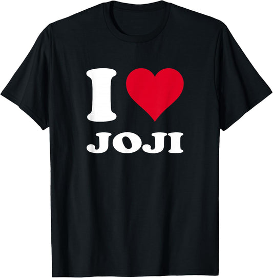 Red Heart I Love Joji T-Shirt - T-Shirt | Black