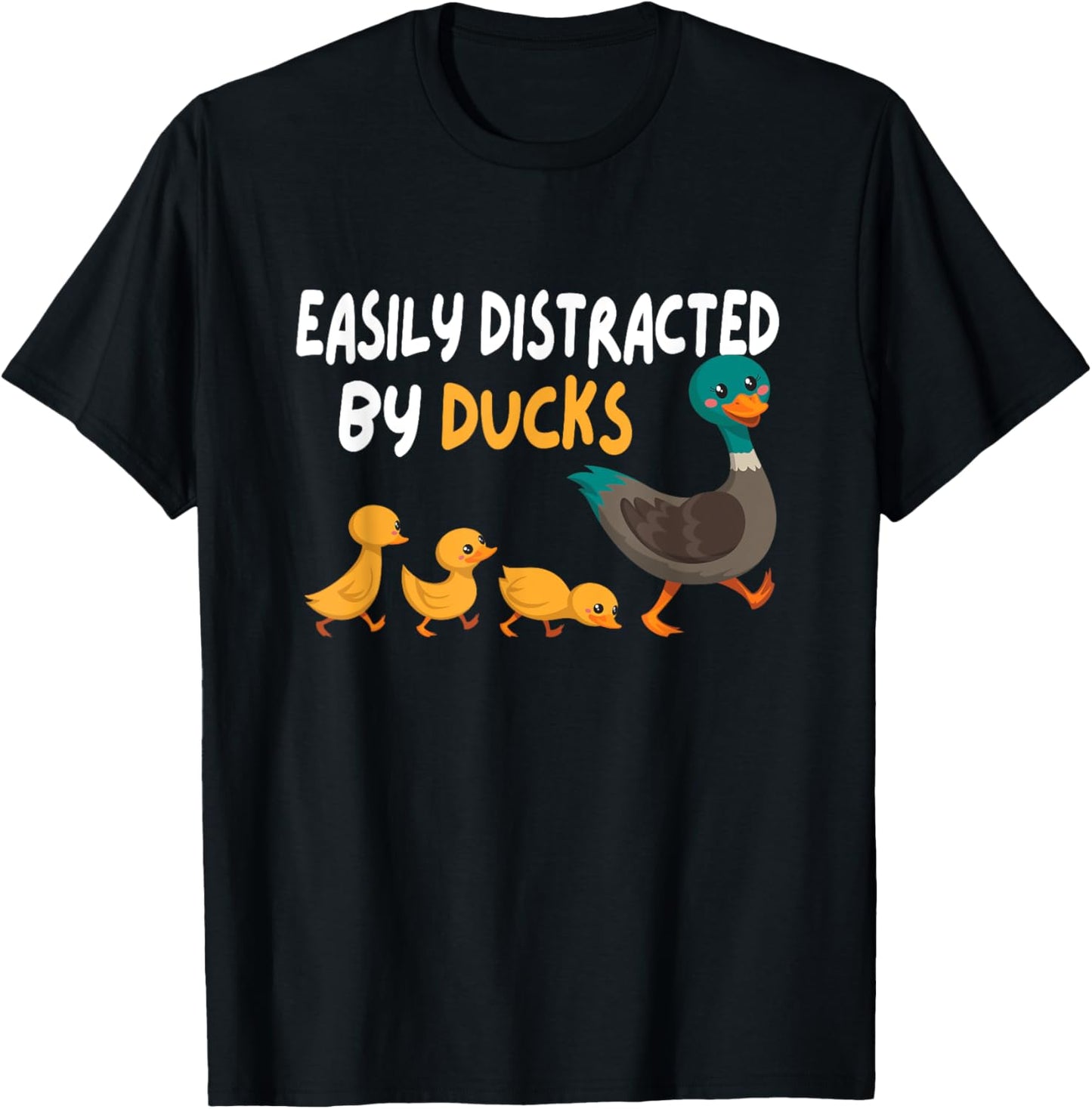 Funny Duck Lover Duck Family T-Shirt - T-Shirt | Black