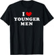 I Love Younger Men, I Heart Younger Men T-Shirt - T-Shirt | Black