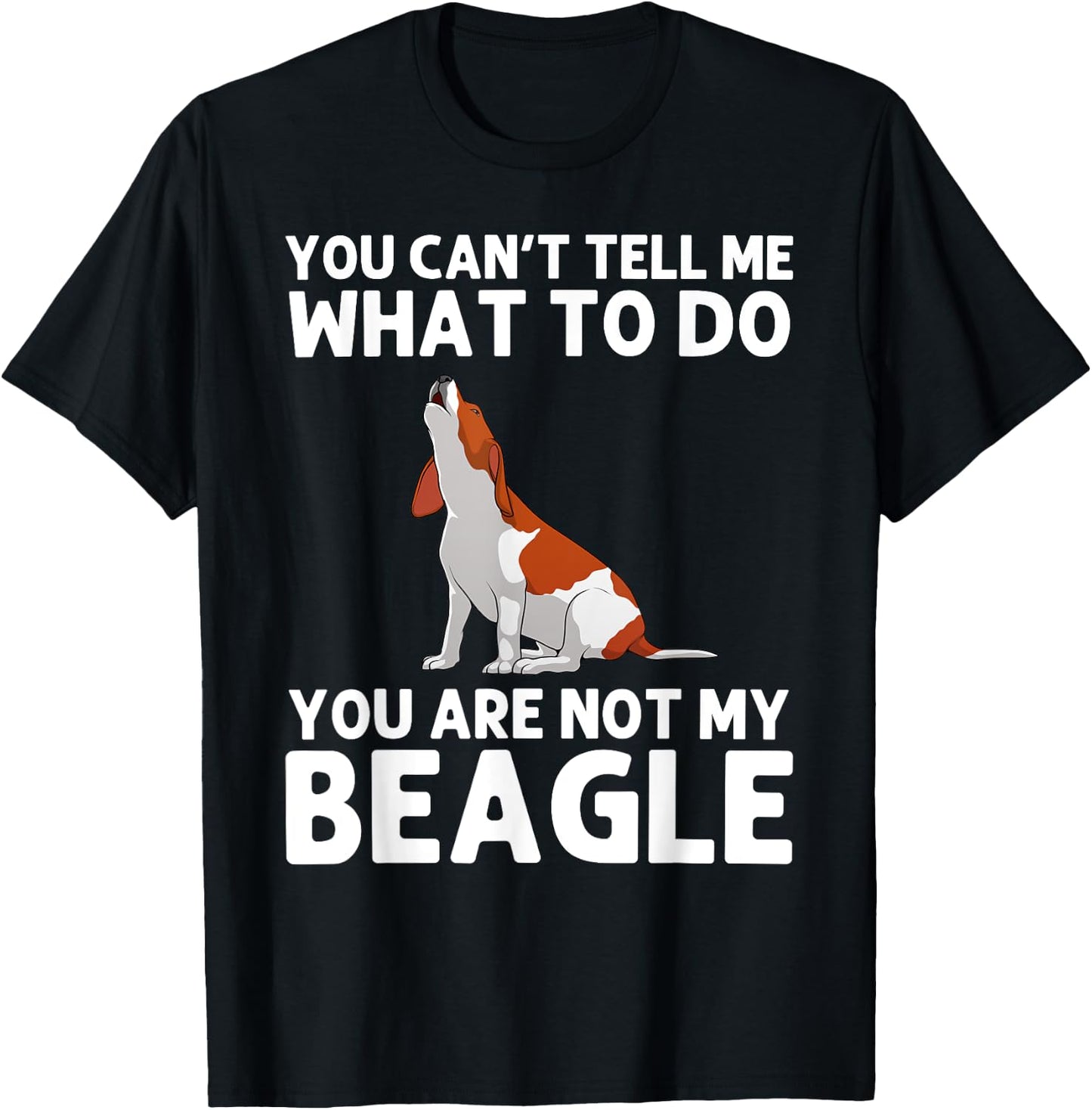 Funny Beagle Design Women Hound Beagle Dog Lovers T-Shirt - T-Shirt | Black