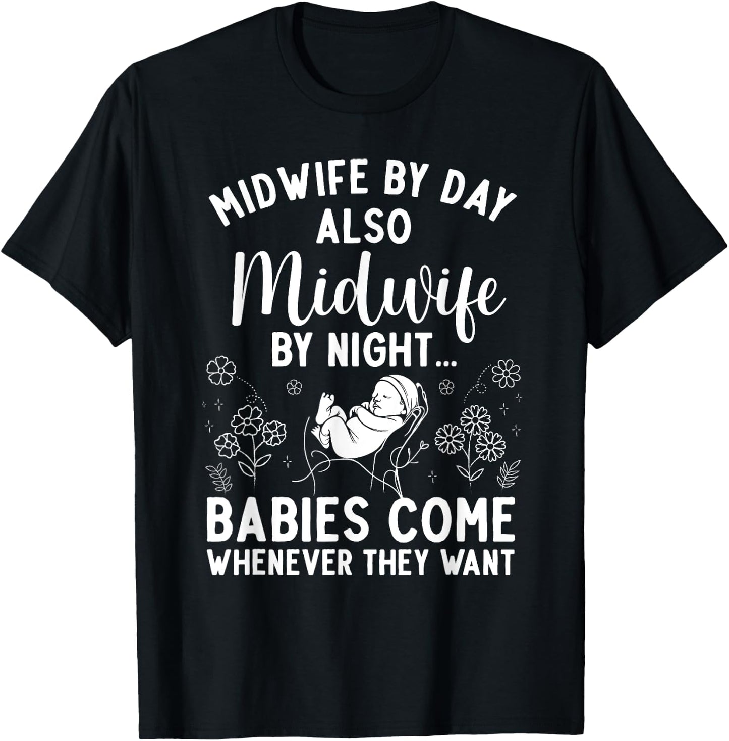 Midwife Art Midwifery Labor And Delivery Midwife T-Shirt - T-Shirt | Black