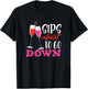 Sips About To Go Down May Contain Wine Tasting T-Shirt - T-Shirt | Black