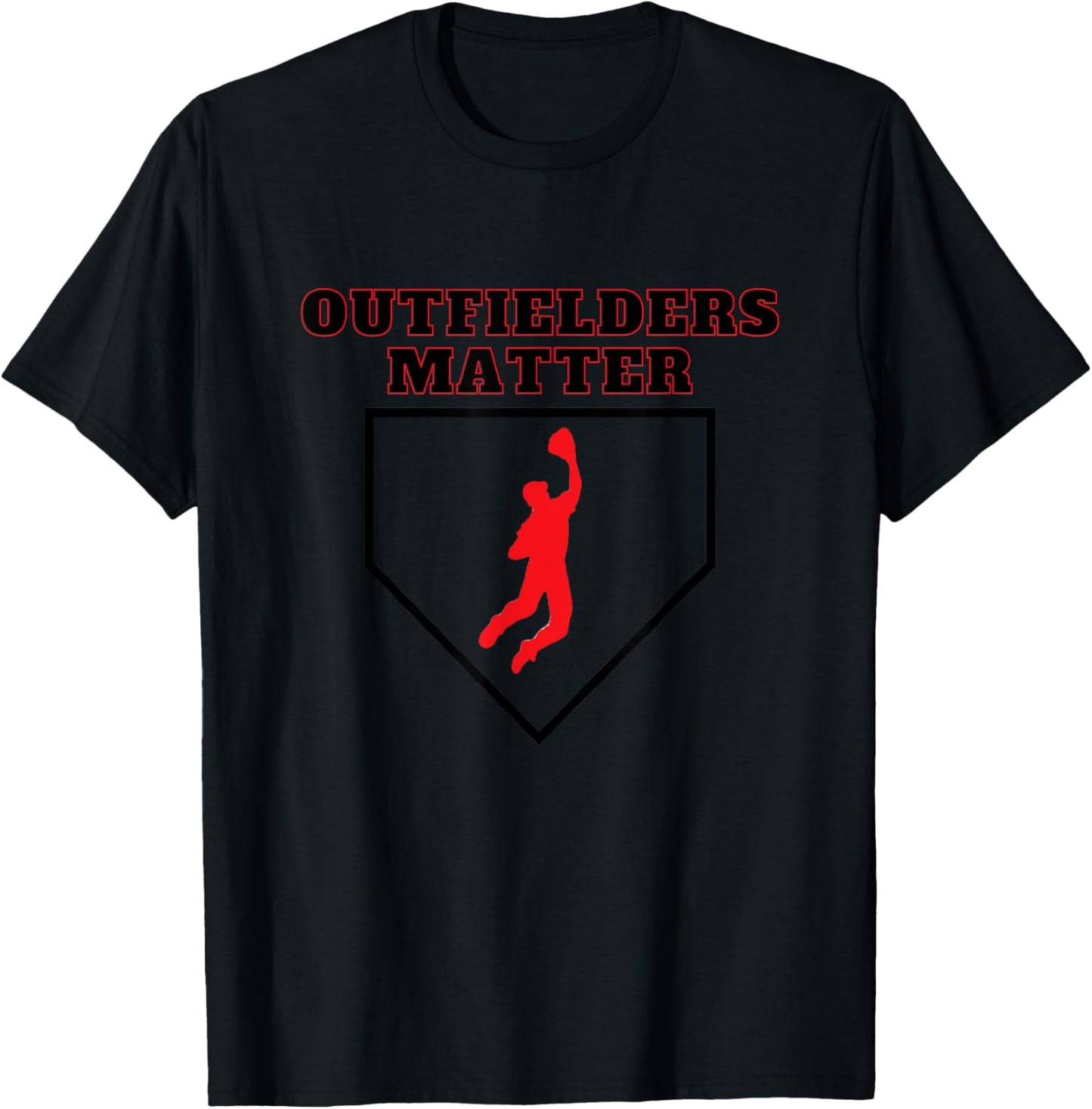 Outfielders Matter T-Shirt - T-Shirt | Black