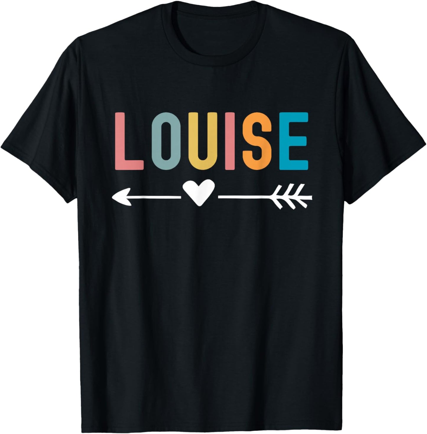 Louise Retro Color Love Cute Matching Best Friends T-Shirt - T-Shirt | Black