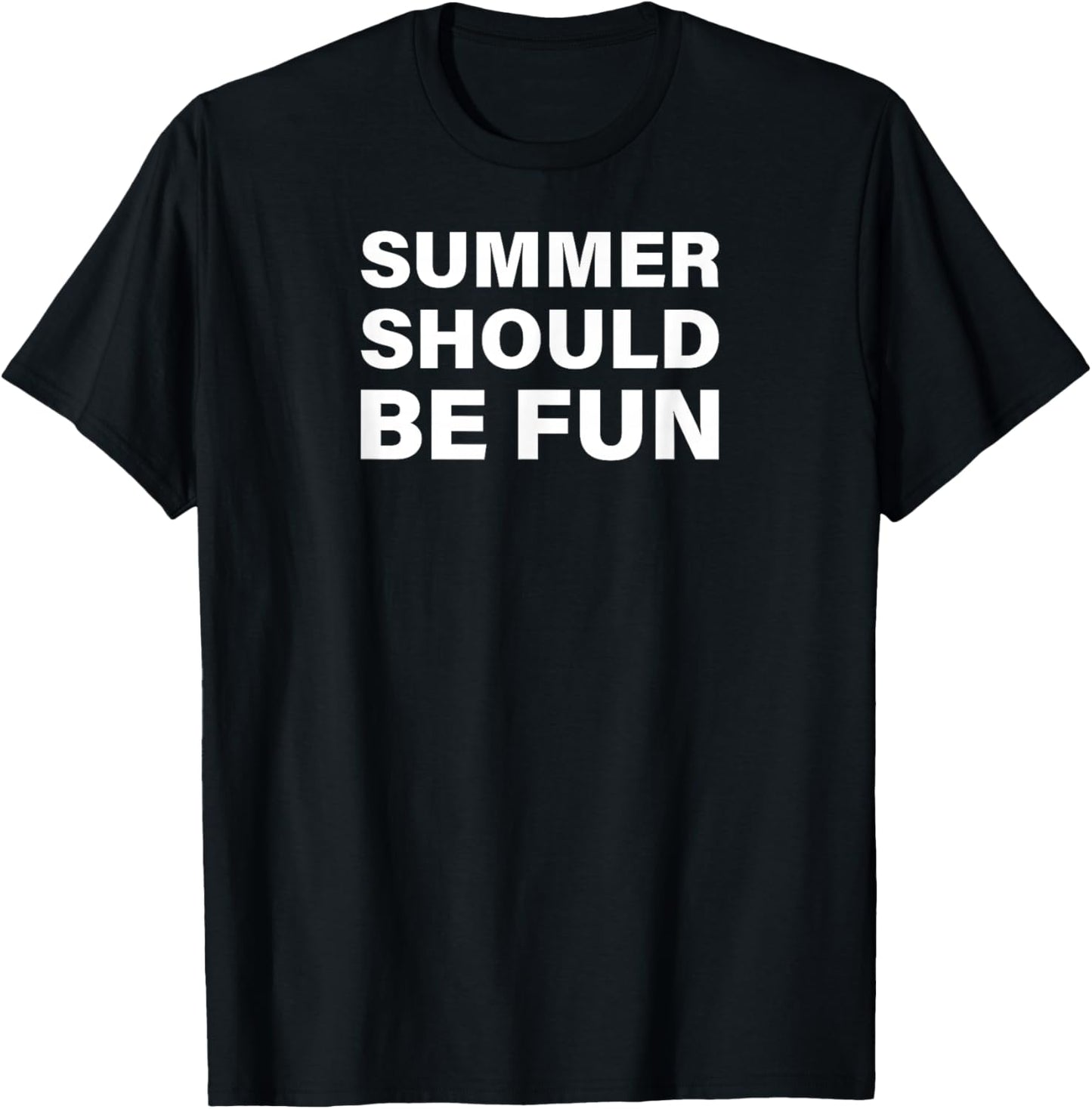 SUMMER SHOULD BE FUN Women Kids T-Shirt - T-Shirt | Black