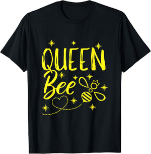 Cute Beekeeper Queen Bee Crown Bee Queen T-Shirt - T-Shirt | Black