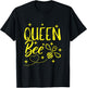 Cute Beekeeper Queen Bee Crown Bee Queen T-Shirt - T-Shirt | Black
