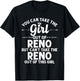 Girl Out Of RENO NV NEVADA Gift Funny Home Roots USA T-Shirt - T-Shirt | Black