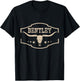 Vintage Bentley Family Name Personalized Outfits Name Humor T-Shirt - T-Shirt | Black