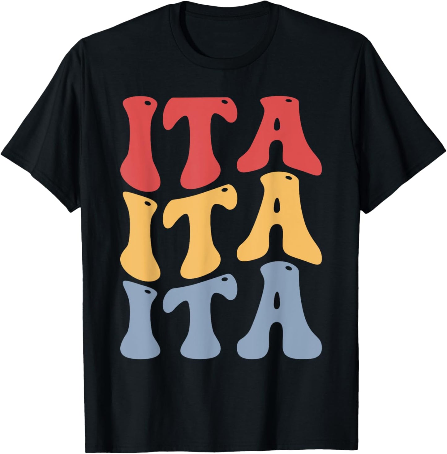 Ita City Groovy Retro T-Shirt - T-Shirt | Black