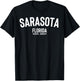 Sarasota Florida Souvenir Gift Sarasota Beaches T-Shirt - T-Shirt | Black