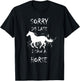 Sorry I'm Late. I saw a Horse T-Shirt - T-Shirt | Black