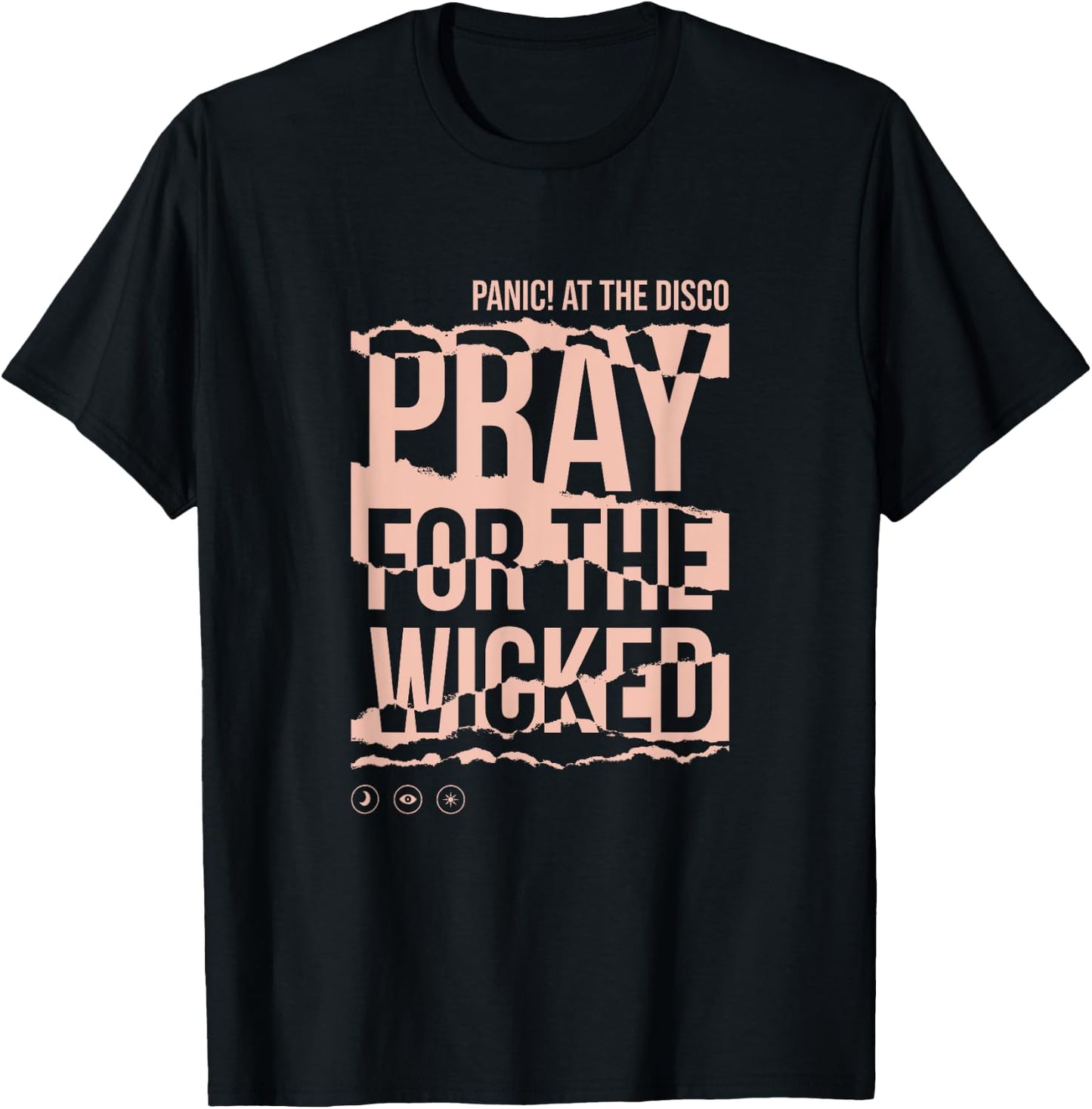 Panic! At The Disco - Ripped Name T-Shirt - T-Shirt | Black