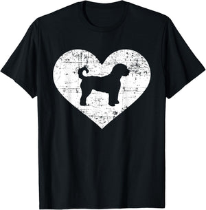 Labradoodle heart T-Shirt - T-Shirt | Black