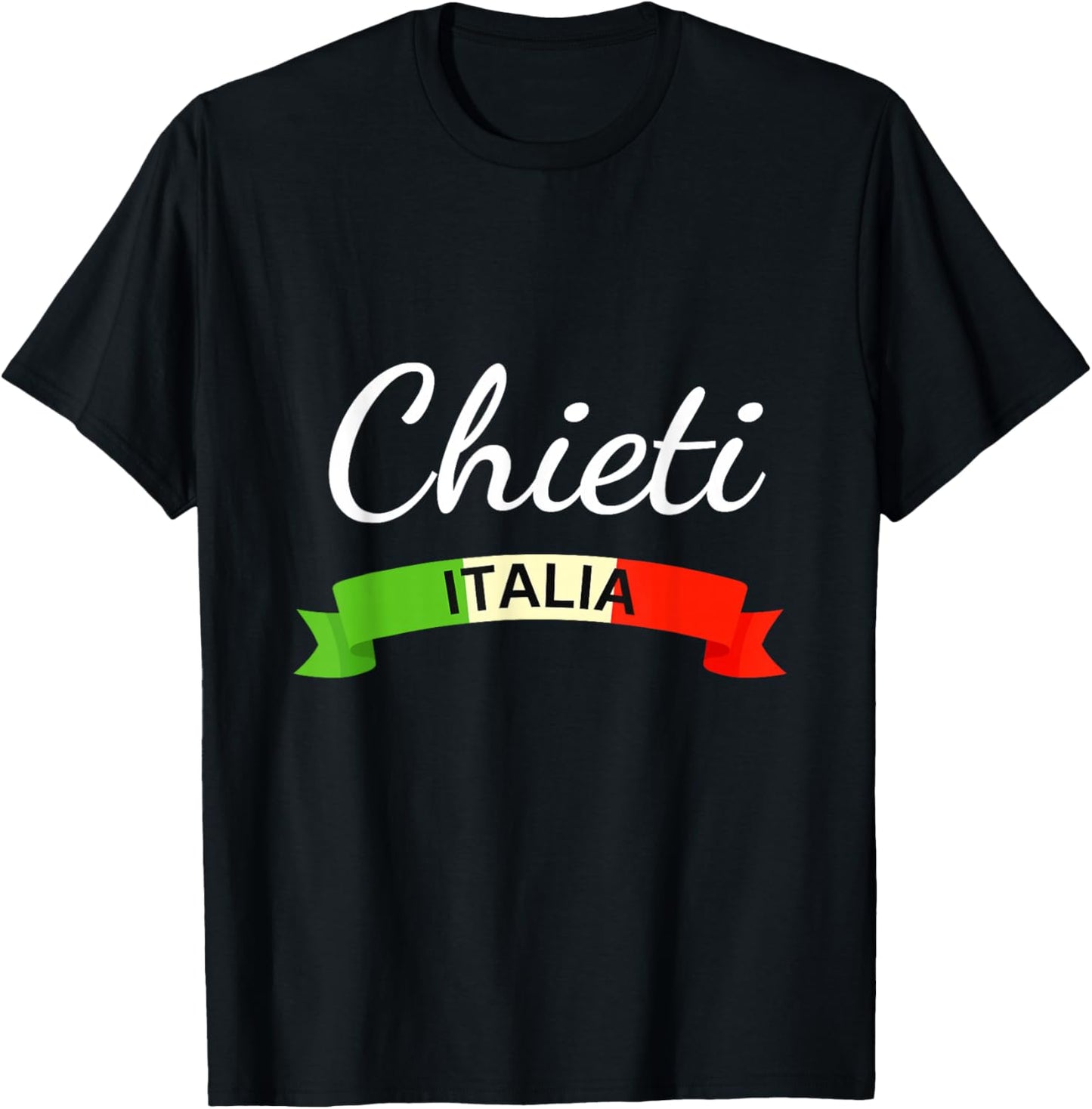 Chieti Italy Flag Italia Souvenir Matching Italian T-Shirt - T-Shirt | Black