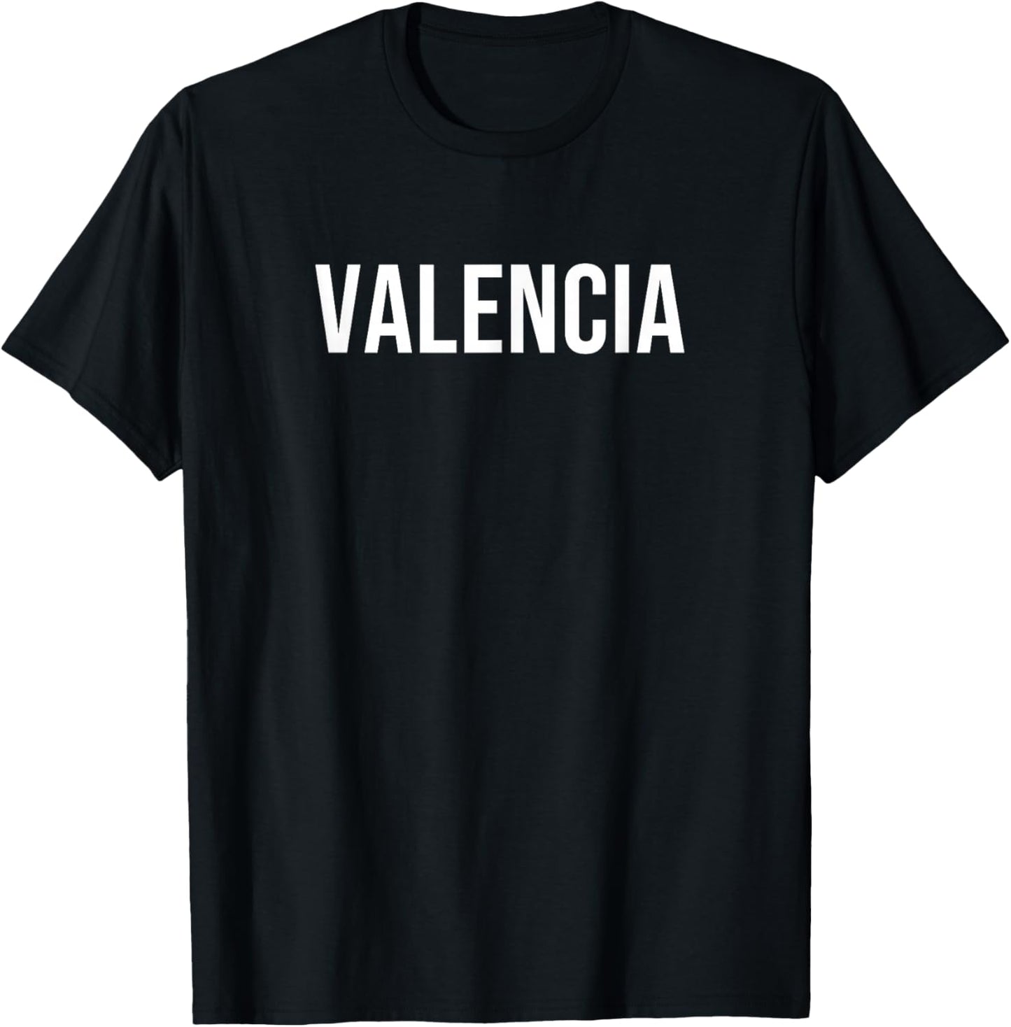 Valencia , Black, S T-Shirt - T-Shirt | Black