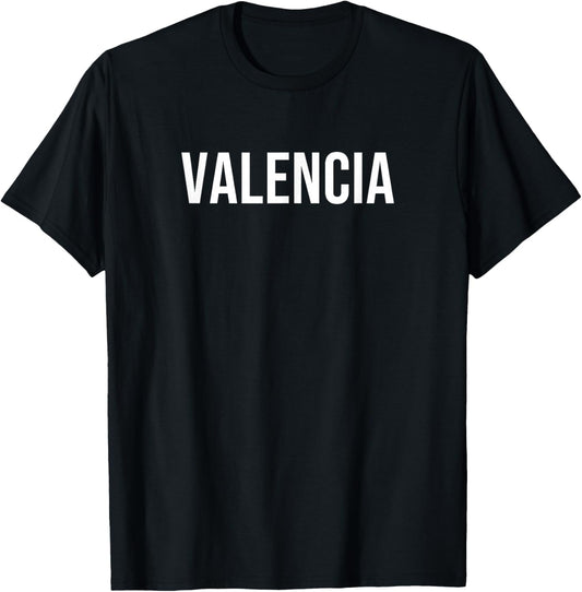 Valencia , Black, S T-Shirt - T-Shirt | Black