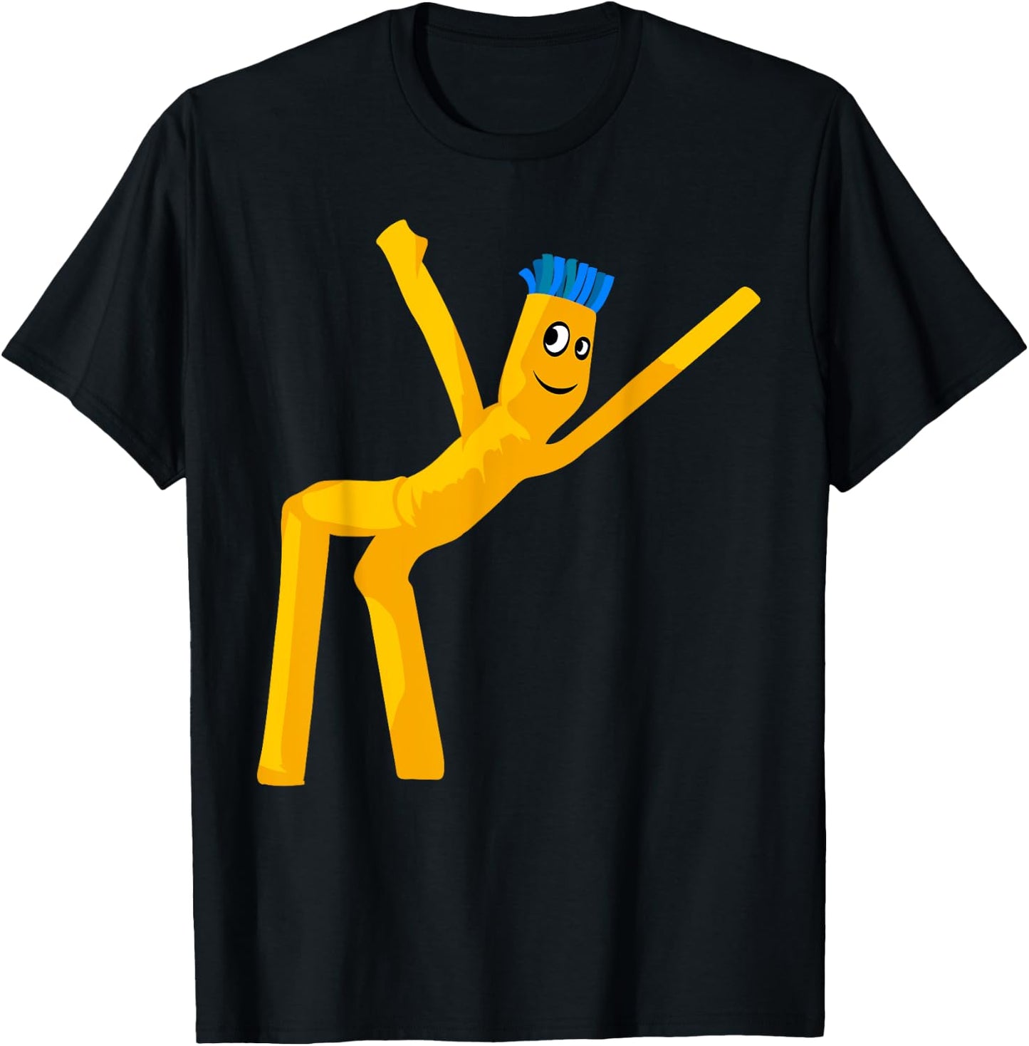 Wacky Wavy Inflatable Tubeman Dancer Clothing T-Shirt - T-Shirt | Black