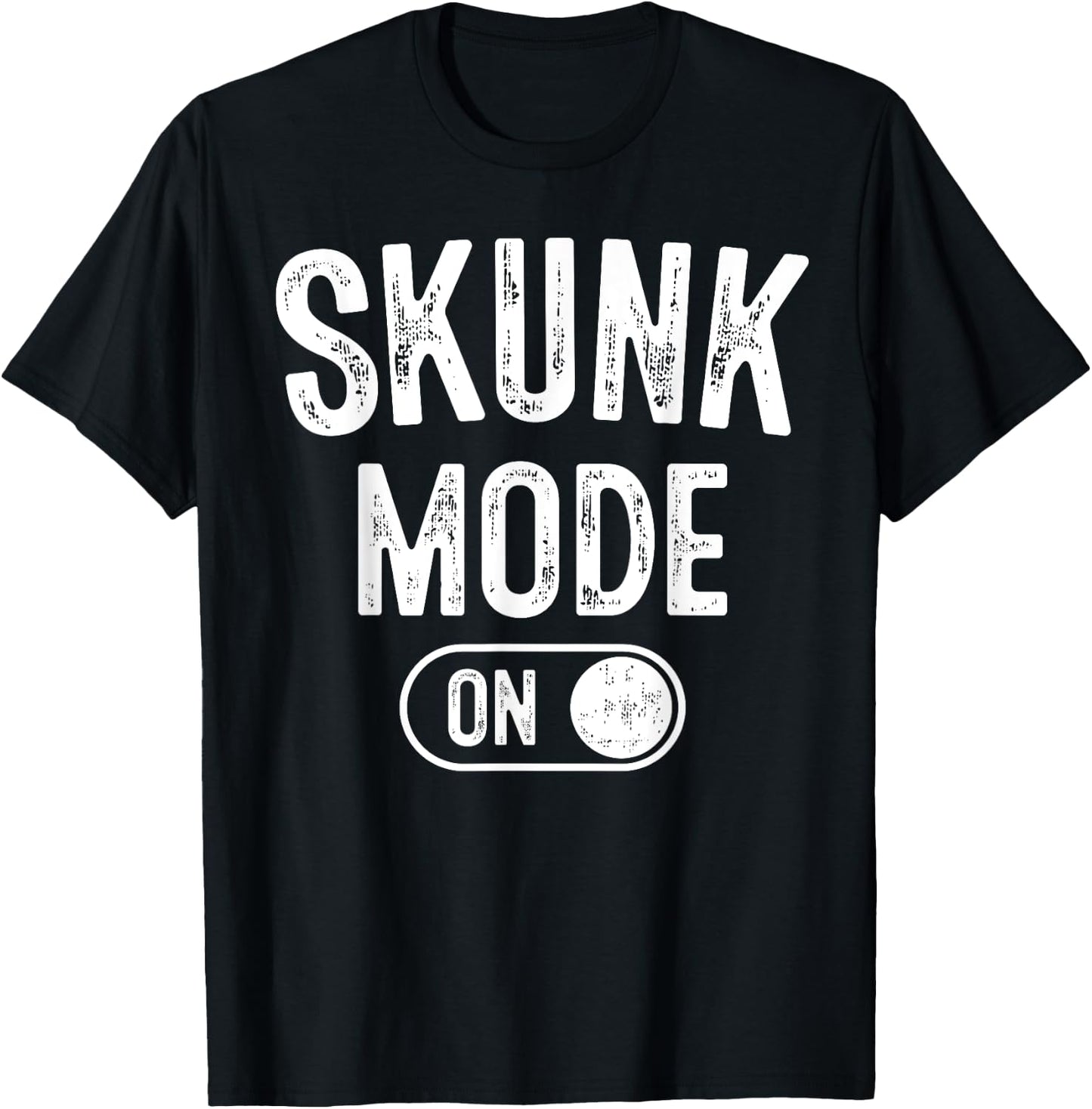 Skunk Mode On Costume Funny Scent Defender Gift Animal Lover T-Shirt - T-Shirt | Black