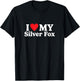 I love my Silver Fox Funny T-Shirt - T-Shirt | Black