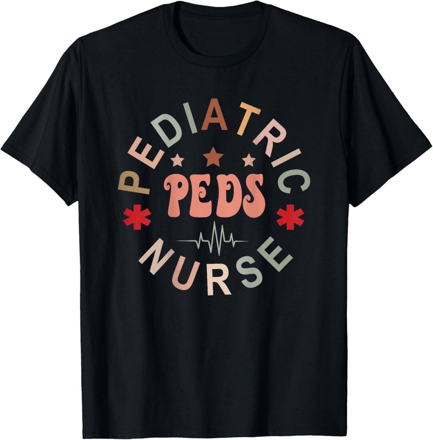 Pediatric Nurse Pediatric Emergency Nurse Peds Nurse Back Of T-Shirt - T-Shirt | Black