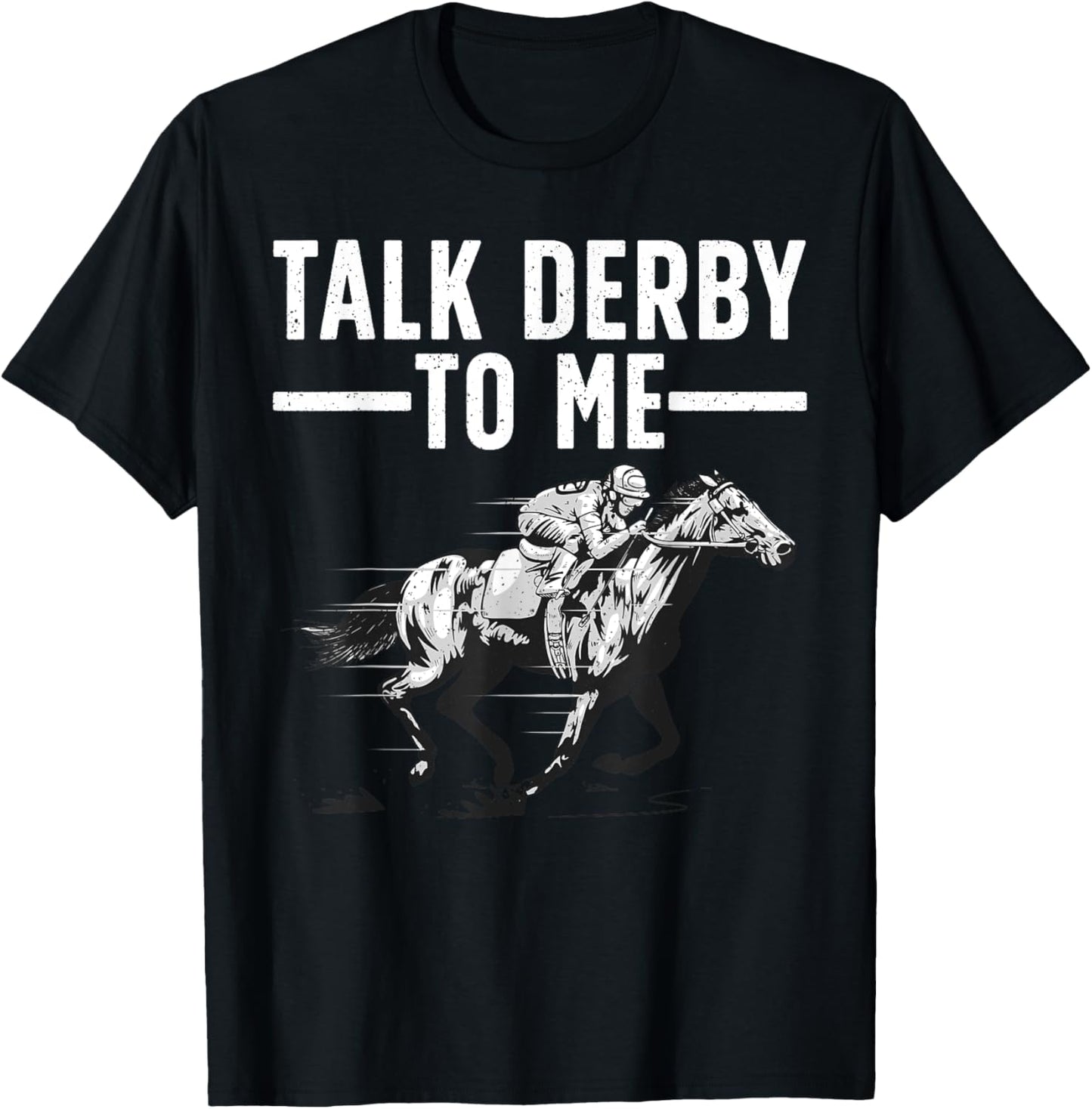 Funny Horse Racing Design Women Derby Horse Racing T-Shirt - T-Shirt | Black