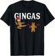 Gingas Ninja Gingerbread Ginger Men Karate Christmas Funny T-Shirt - T-Shirt | Black