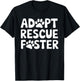 Adopt Rescue Foster T-Shirt - T-Shirt | Black