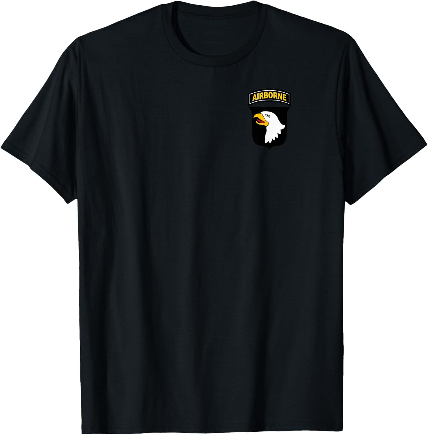 101st Airborne Division Patch - Air Assault - Paratrooper T-Shirt - T-Shirt | Black