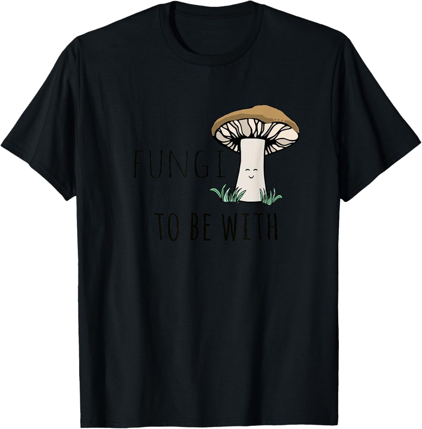 Moonlight Makers Women's Funny Mushroom , Grey, Small T-Shirt - T-Shirt | Black