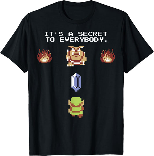 The Legend of Zelda It's A Secret To Everybody T-Shirt - T-Shirt | Black