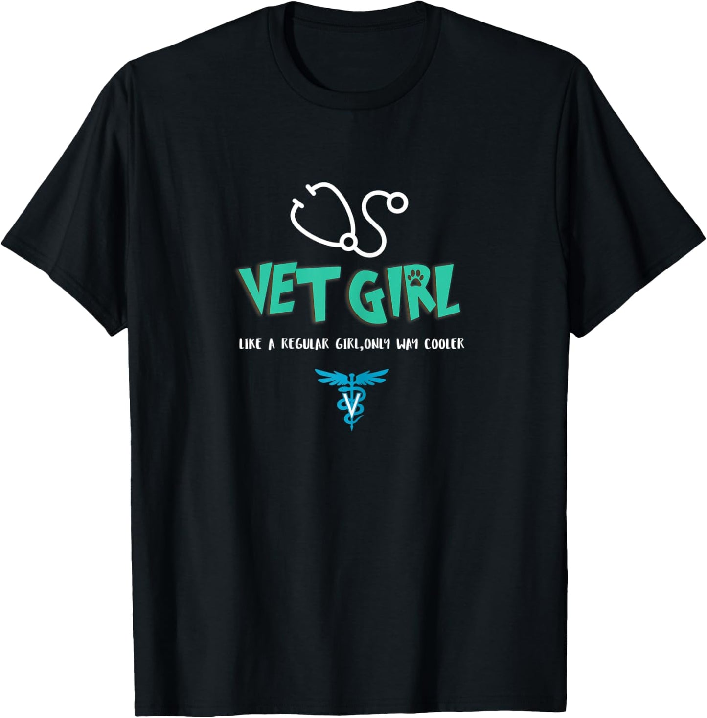Vet Girl Veterinarian Vet Tech Student Christmas Gift T-Shirt - T-Shirt | Black