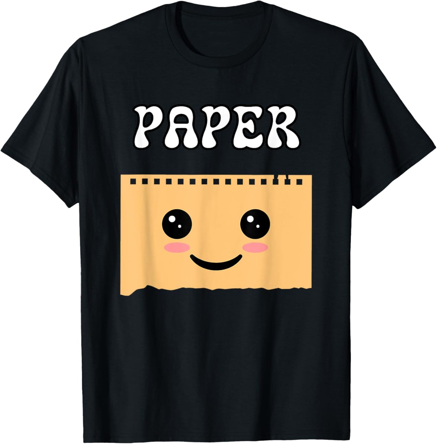 Rock Paper Scissors Funny Halloween Matching Group Costume T-Shirt - T-Shirt | Black