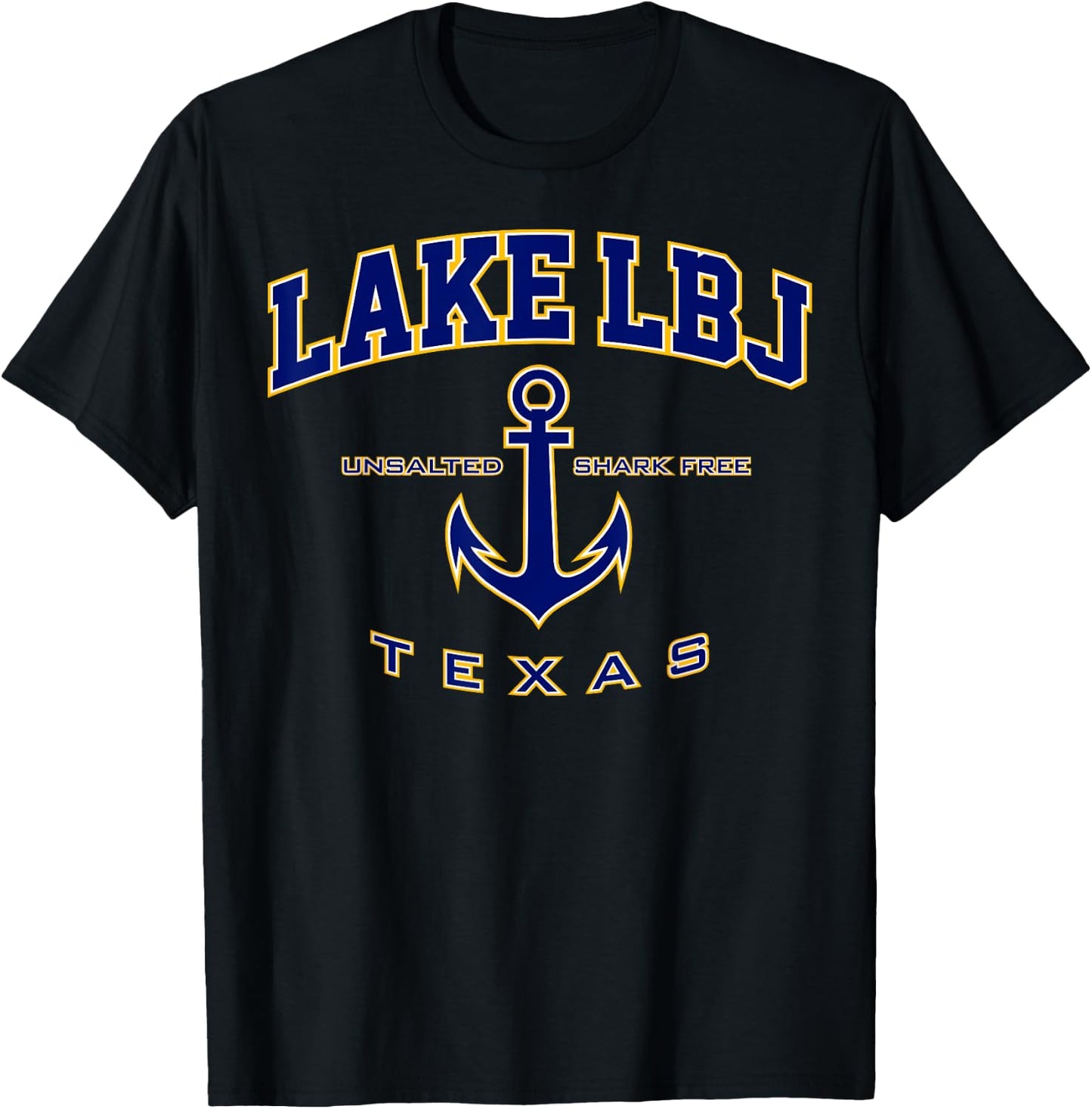 Lake LBJ Shirt , Men, Girls & Boys T-Shirt - T-Shirt | Black