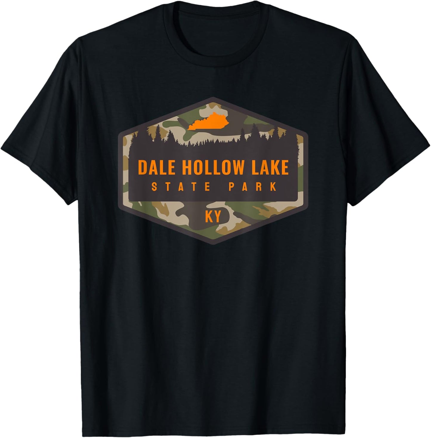 Dale Hollow Lake State Park Kentucky KY Camouflage Vacation T-Shirt - T-Shirt | Black
